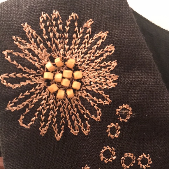 SPENSER JEREMY 100% Linen Black Dress,  sz 8 - Picture 6 of 10